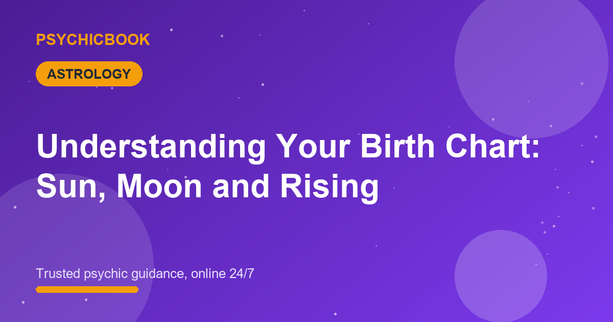 Understanding Your Birth Chart: Sun, Moon and Rising